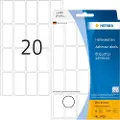 Herma - Papir - selv-adhesiv - hvit - 19 x 40 mm 640 etikett(er) (32 ark x 20) merkelapper
