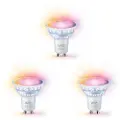 WiZ Connected Spot 4,7W GU10, Color & Tunable White, WiFi, 3-pakning