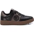 Carmela for woman. 16195702-NEGRO Leather trainers 161957 black (37), Flat, Laces, Casual
