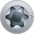 Spax 1191010300123, Skru, Zink, Tre, Flathode, Torx, Blå