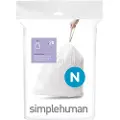 Simplehuman CW0174, 50 l, Hvit, 20 stykker