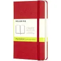 Moleskine Pocket Plain Hardcover Notebook Scarlet Red