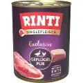 Rinti Singleprotein 6 x 800 g - Fjærkre Pur