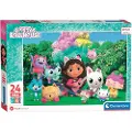 Clementoni Supercolor Gabbys Dollhouse, 24 stykker, Tegneserier, 3 år