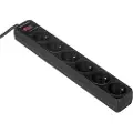 Cyberpower Tracer III B0620SC0-FR, 350 J, 6 AC-utganger, Type E, 200 - 250 V, 50 - 60 Hz, Sort