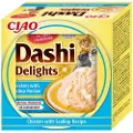 Inaba Foods Inaba DASHI komplementær kattemat - buljong med kylling og kamskjellsmak 70 g