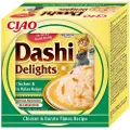 Inaba Foods DASHI komplementfôr for katter - buljong med kamskjell og kyllingsmak 70 g