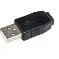 DeLOCK Adapter Gender Changer - USB-adapter - USB (hann) til mini-USB type B (hunn) - svart