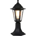 QAZQA Klassisk utendørs gulvlampe sort 42,2 cm IP44 - New Haven