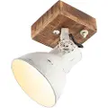 QAZQA Industriell spotlight hvit med mango-tre 18 cm - Mangoes