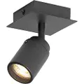 QAZQA Moderne baderomsspotlight sort firkantet IP44 - Ducha