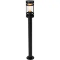QAZQA Smart utendørslampe svart 80 cm IP44 inkl. Wifi ST64 - Gleam