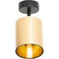 QAZQA Moderne spotlight svart med gull - Lofty