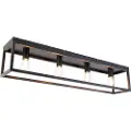 QAZQA Smart taklampe sort 99,5 cm inkl. 4 Wifi A60 - Cage