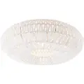 QAZQA Smart retro taklampe hvit inkl. Wifi A60 - Lina