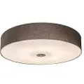 QAZQA Smart taklampe Taupe 70 cm inkl. 6 WiFi-pærer A60 - Drum Jute