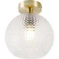 QAZQA Smart Art Deco taklampe messing inkl. Wifi A60 - Sphere