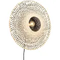 QAZQA Smart vegglampe bambus 50 cm med plugg inkl. Wifi A60 - Rina
