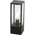 QAZQA Smart utendørs stålampe sort 40 cm inkl. Wifi ST64 - Charlois