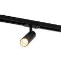 QAZQA Moderne skinnesystem med 5 spotter svart 1-fase GU10 35mm - Iconic Jeana Luxe