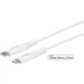 ESTUFF - Lightning-kabel - 24 pin USB-C hann til Lightning hann - 50 cm - dobbeltisolert - hvit