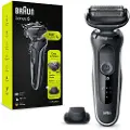 Braun Series 5 51-W1200s, Barberingsmaskin, Sort, Hvit, AutoSense, Knapper, LED, Batteri