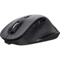 Trust Fyda Comfort - Mus - ergonomisk - eco - høyrehendt - optisk - 6 knapper - trådløs - 2.4 GHz - USB trådløs mottaker - svart