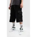Empyre Ultra Loose Fit Sk8 Cargo Shorts svart