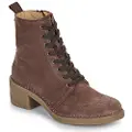El naturalista for woman. 2566012FQ005_012 Brown leather ankle boots -heel height: 5,5cm (36), 5 to 8 cm, Casual
