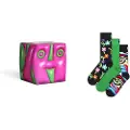 Happy socks Yearsper Cube Gift Set Lange Sokker 3 Par
