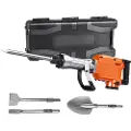 Vevor Rivningsjackhammer Betonghammer 2200W elektrisk hammer 4 meiselbiter