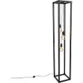 QAZQA Smart gulvlampe svart 3-lys inkl. Wifi G95 - Big Cage