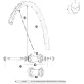 Mavic Ksyrium Disc Venstre Eiker 12 Enheter