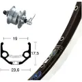 Winora Rigida Zac 19 Qr Dynamo Shimano Dh3n72 Forhjul For Landeveissykkel