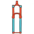 RideWrap Mtb Fork Rammesikringsklistremerker