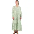 Pepe Jeans for woman. PL953347 Feli dress green (M), Casual, Viscose, Long sleeve, Sustainable