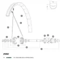 Mavic Deemax Dh 27.5 2018-19 Venstre Bakhjuls-eiker 14 Enheter