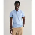 Gant for man. 2210 Pique polo shirt Regular Fit Shield blue (XS), Casual, Cotton, Classic, Short sleeve