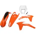 Ufo Ktm Exc/exc-f 2012-2013 With Headlight Ktkit521-999 Plastsett
