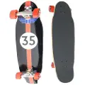 Tracker Freeride Pool Red Wheels 31.75´´ Cruiser Skateboard