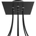 Creative Cables Krovnq207f103 Rose-one Square Matte Black Dusjsett