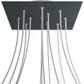 Creative Cables Kroq4012f111 Xxl Rose-one Square Anthacrite Rose Kit