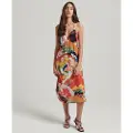 Superdry Vintage Midi Halter Slip Kjole