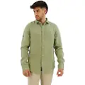Superdry Studios Casual Linen Skjorte Med Lange Ermer