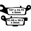 EBC Brakes Fa-tt Series Carbon Fiber Fa444tt Bremseklosser