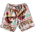Grimey Viet Cong Beer Satin Shorts