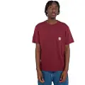 Element Basic Pocket Label T-skjorte rød