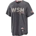 Fanatics Washington Nationals City Connect Kort Ermet V-hals T-skjorte