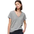Superdry Studios Slub Embroidered Kort Ermet V-hals T-skjorte