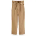 Scotch & Soda Daisy Straight Leg Paperbag Fit Høye Bukser